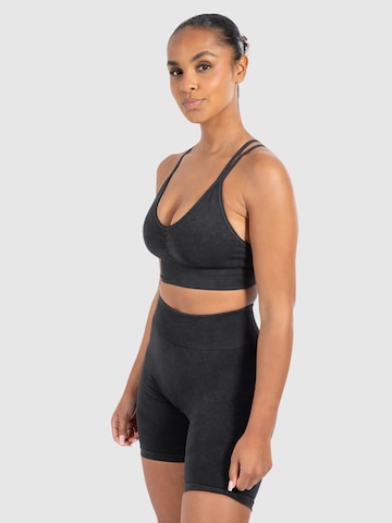 Bustier Haut de sport Smilodox en noir