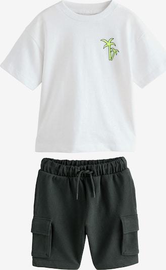 Next Komplekts, krāsa - tumši zaļa / balts, Preces skats