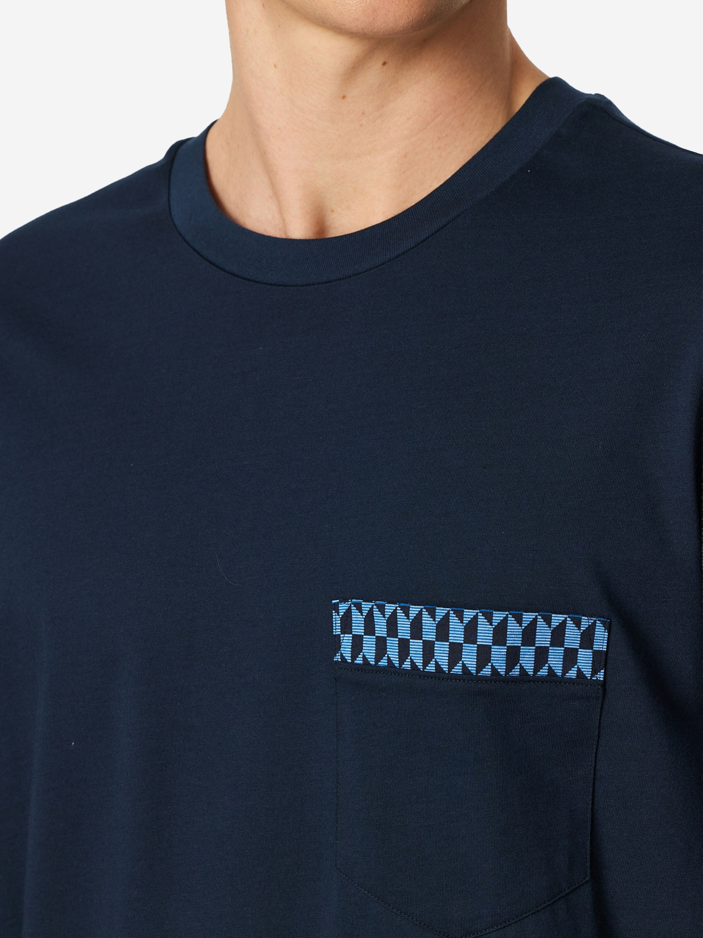 Pyjama long 'Comfort' SCHIESSER en bleu