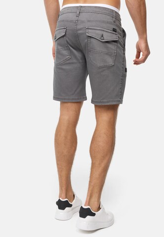 INDICODE JEANS Regular Trousers 'Diago' in Grey