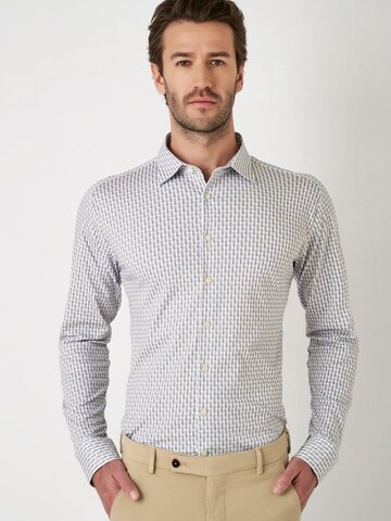 DESOTO Slim fit Button Up Shirt in Beige