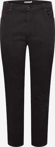 Levi's® Plus Regular Jeans '724 PL HR Straight' in Black: front