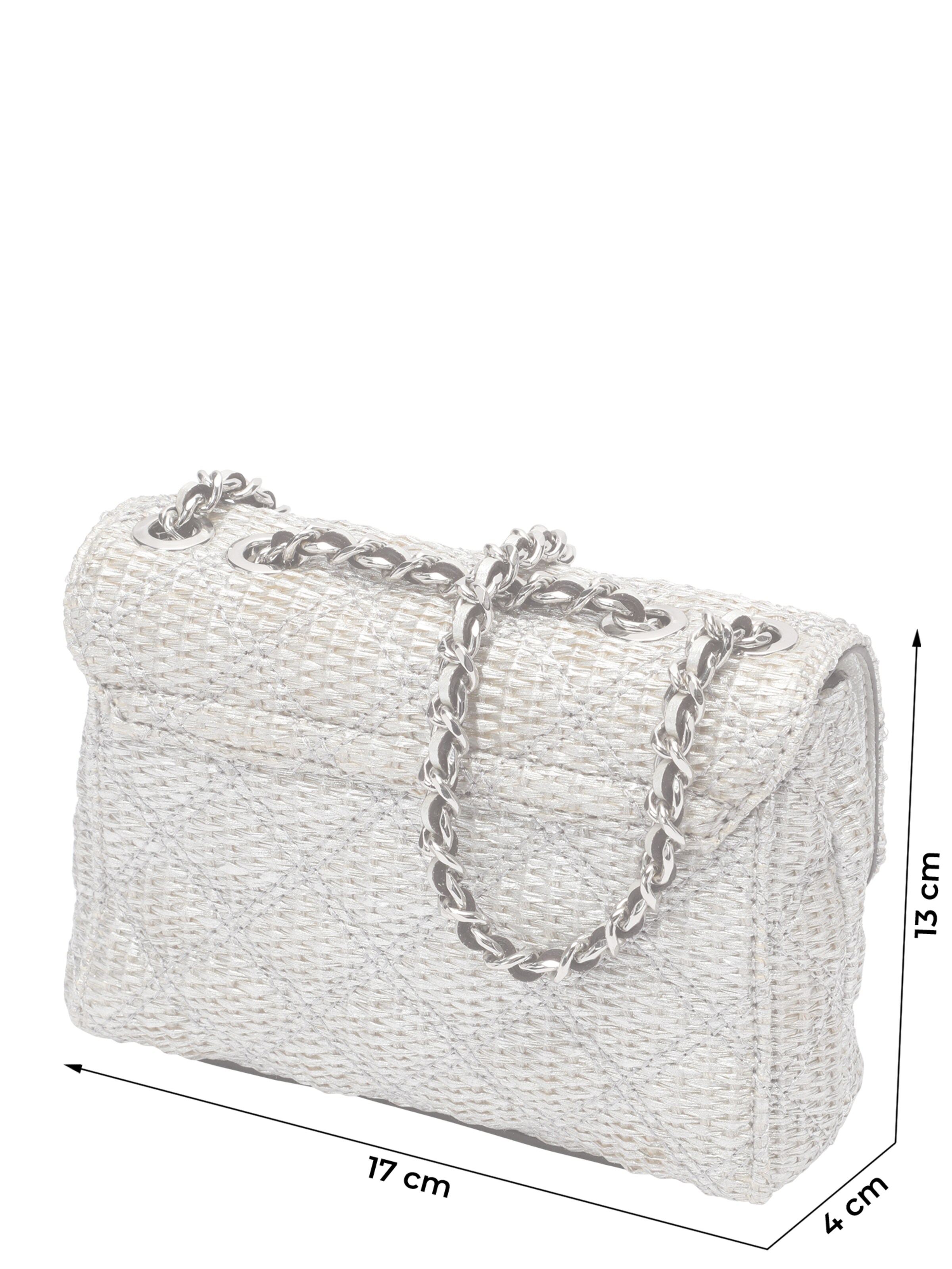 GUESS Чанта с презрамки 'GIULLY II MINI 2 COMP CVRT FLP' в сребърно