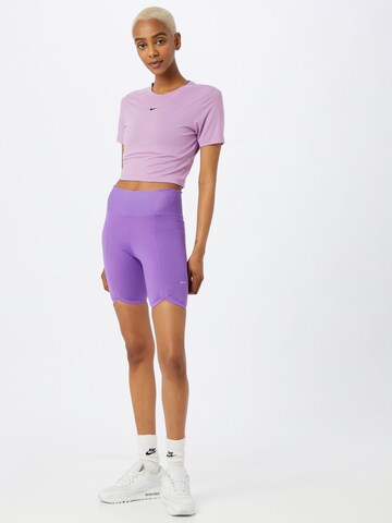 NIKE Skinny Workout Pants in Purple