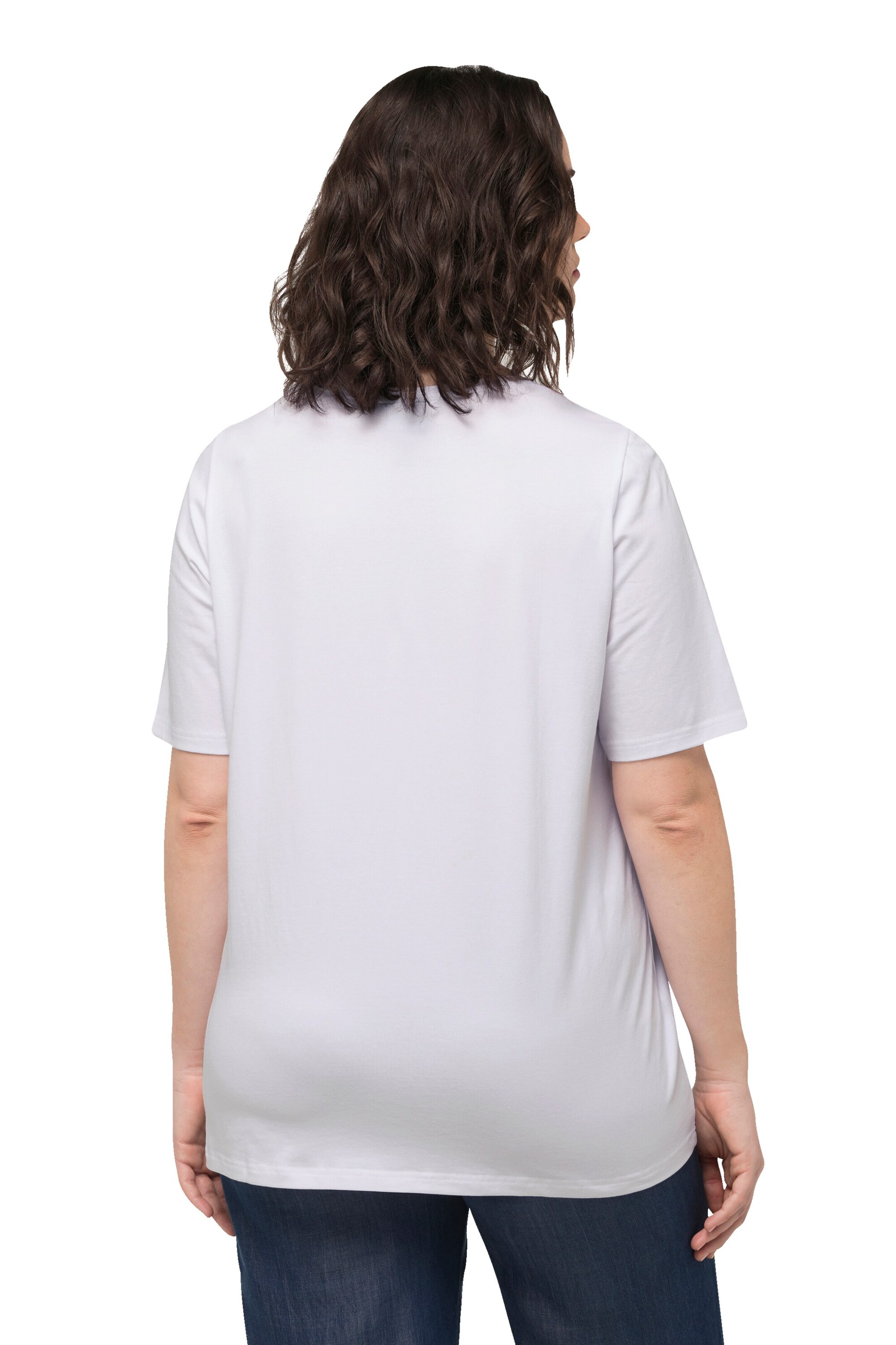 T-shirt Ulla Popken en blanc