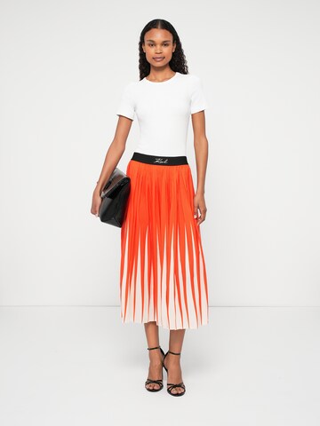 Karl Lagerfeld Φούστα 'COMMERCIAL' σε πορτοκαλί