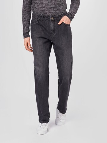 Urban Classics Loosefit Jeans in Zwart: voorkant