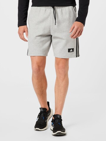 Regular Pantalon de sport ADIDAS SPORTSWEAR en gris : devant
