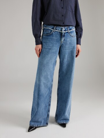 KARL LAGERFELD JEANS Loosefit Jeans in Blauw: voorkant