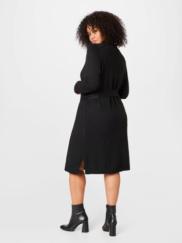 PIECES Curve Knit dress 'CAVA' in Black