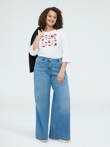 T-shirt Fiorella Rubino en blanc