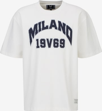19V69 ITALIA - Camiseta 'Tamaro College' en blanco: frente