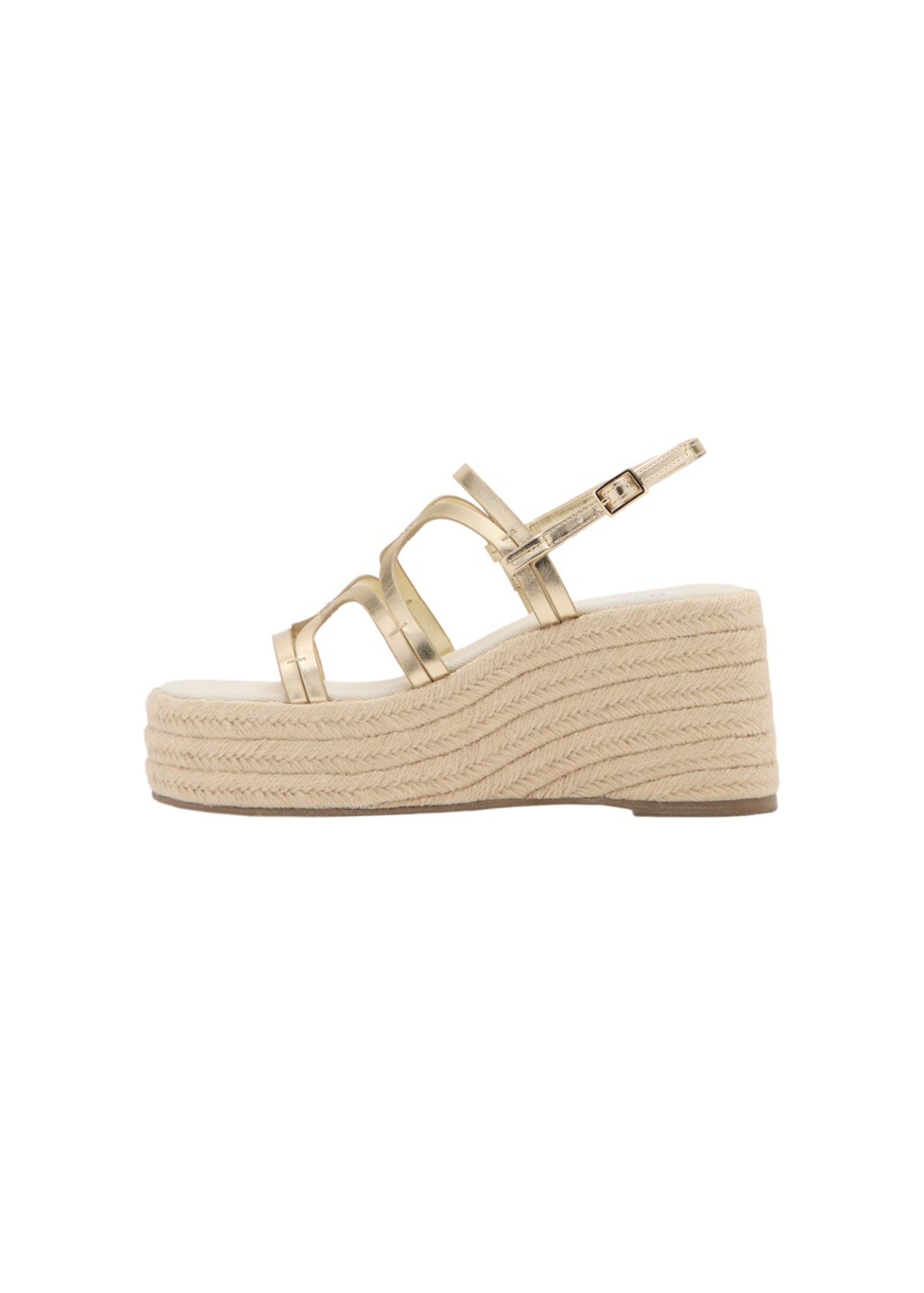MANGO TEEN Sandals 'Evora' in Gold: front