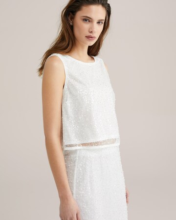 Top di WE Fashion in bianco: frontale