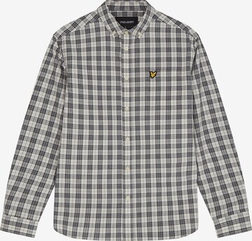 Lyle & Scott Средняя посадка Рубашка в Серый: спереди