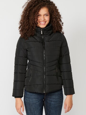 KOROSHI Winter Jacket in Black: front