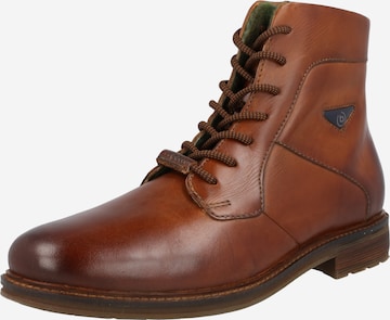 bugatti Lace-up boot 'Mirato' in Brown: front