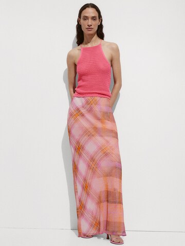 MANGO Knitted top 'MORONA' in Pink