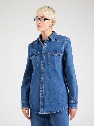 SISTERS POINT Bluse 'OSA-SH2' i blå: forside