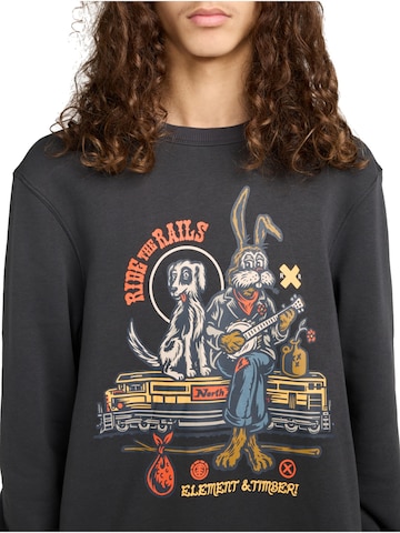 ELEMENT Sweatshirt 'Timber Aboard Cr'‌‌‌ in Schwarz