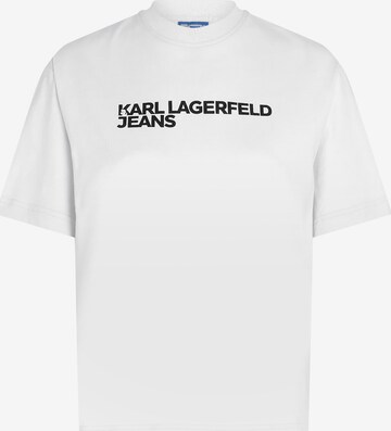 KARL LAGERFELD JEANS Tričko – bílá: přední strana