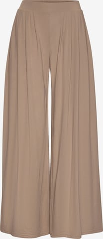 LASCANA Wide Leg Hose in Grau: Vorderseite