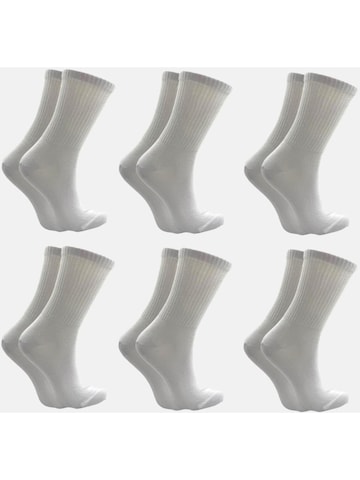El Sueno - Calcetines 'Sportsocken' en blanco: frente