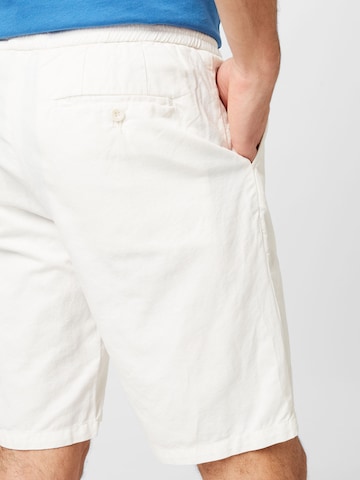 Hackett London Normalny krój Spodnie w kolorze beżowy