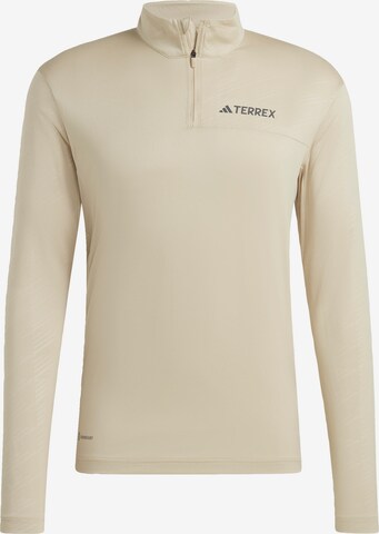 ADIDAS TERREX Performance Shirt 'Multi' in Beige: front