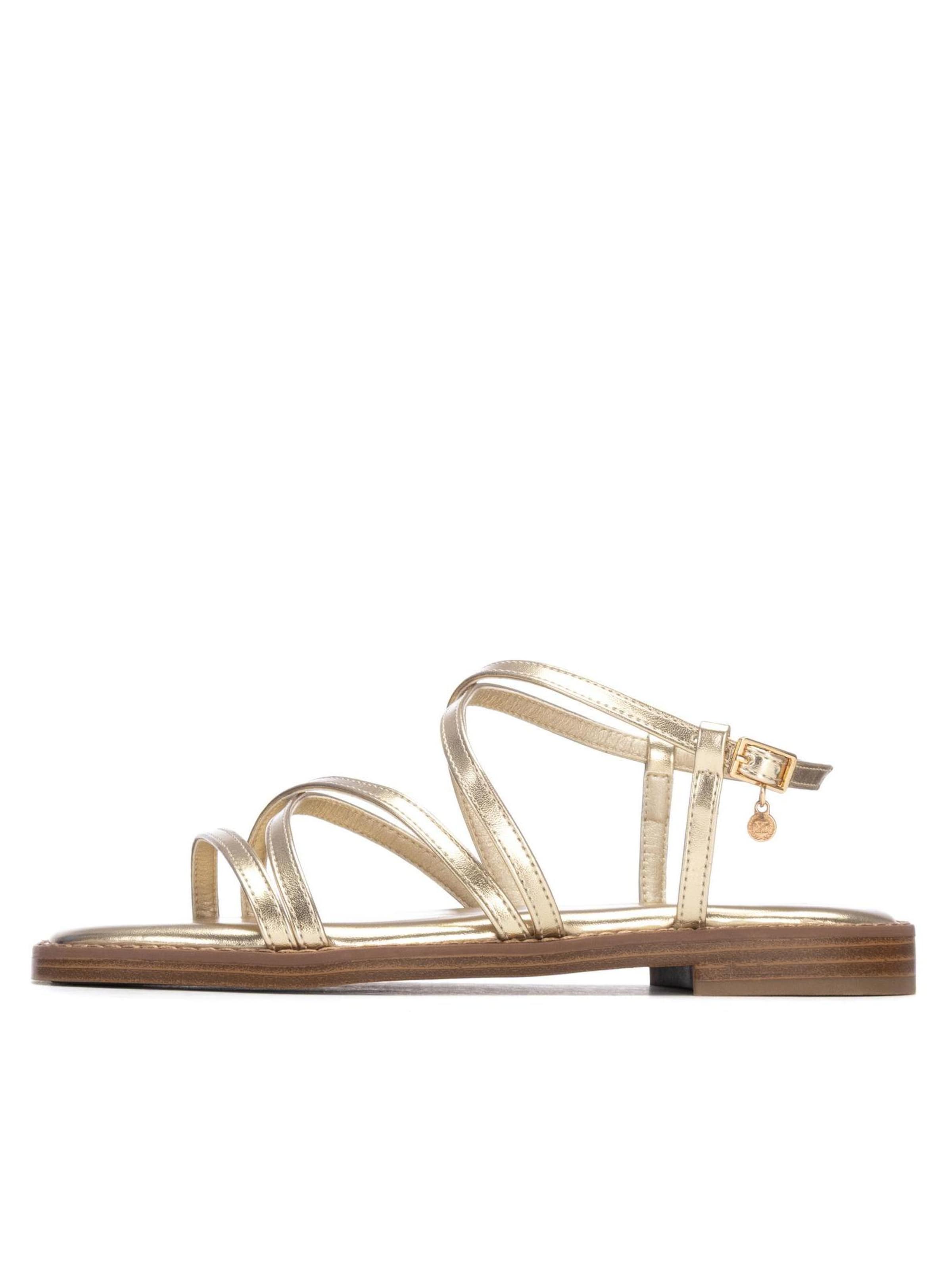 Xti - Sandalias en oro: frente