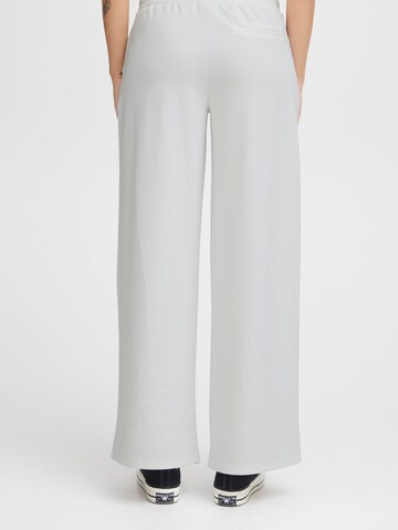 ICHI - Pierna ancha Pantalón 'KATE' en blanco