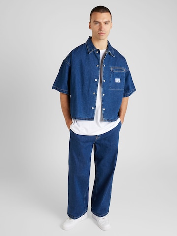 Calvin Klein Jeans regular Πουκάμισο σε μπλε