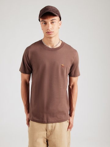 Abercrombie & Fitch Футболка в Бежевый: спереди