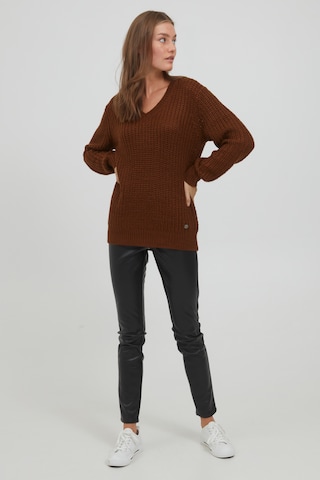 Oxmo Sweater 'Lavea' in Brown