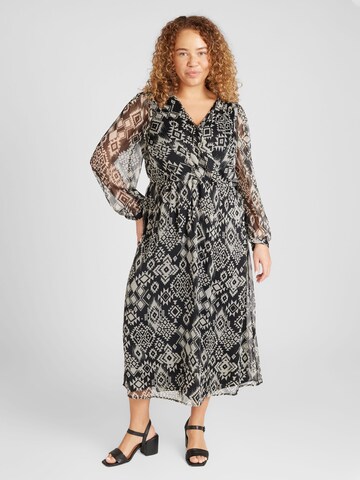 Vero Moda Curve Jurk 'GEMA GIL' in Zwart: voorkant