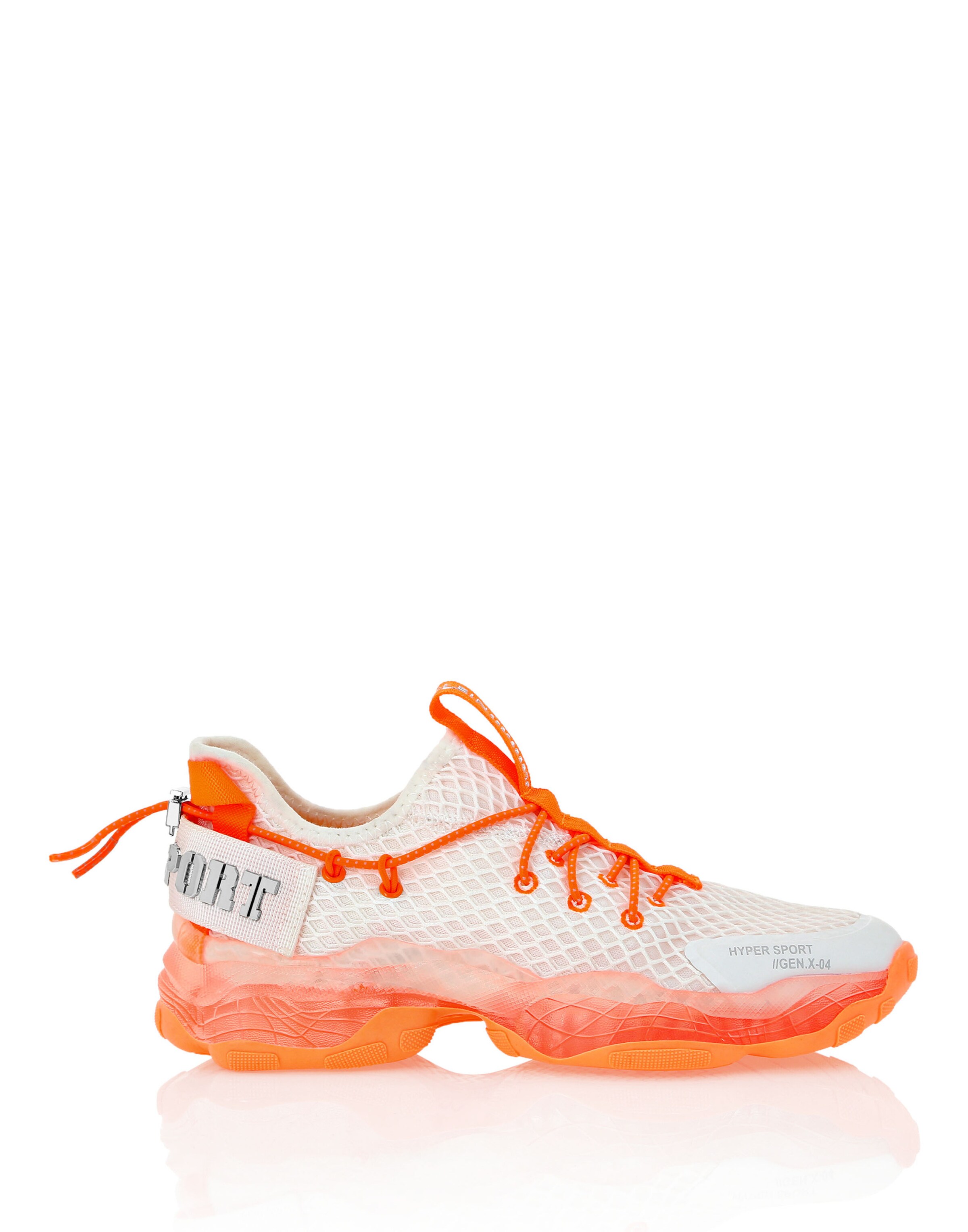 Plein Sport - Sapatilhas baixas 'Tiger Attack Gen.x.4' em branco