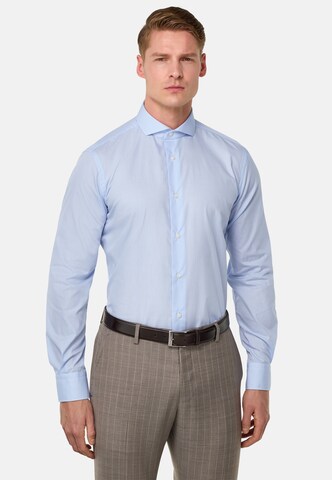 Boggi Milano Regular fit Button Up Shirt in Blue: front