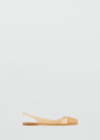 MANGO Ballet Flats 'Supra' in Beige