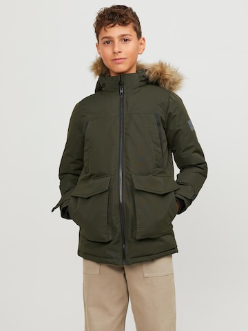 Jack & Jones Junior Winter Jacket 'Craft' in Green: front