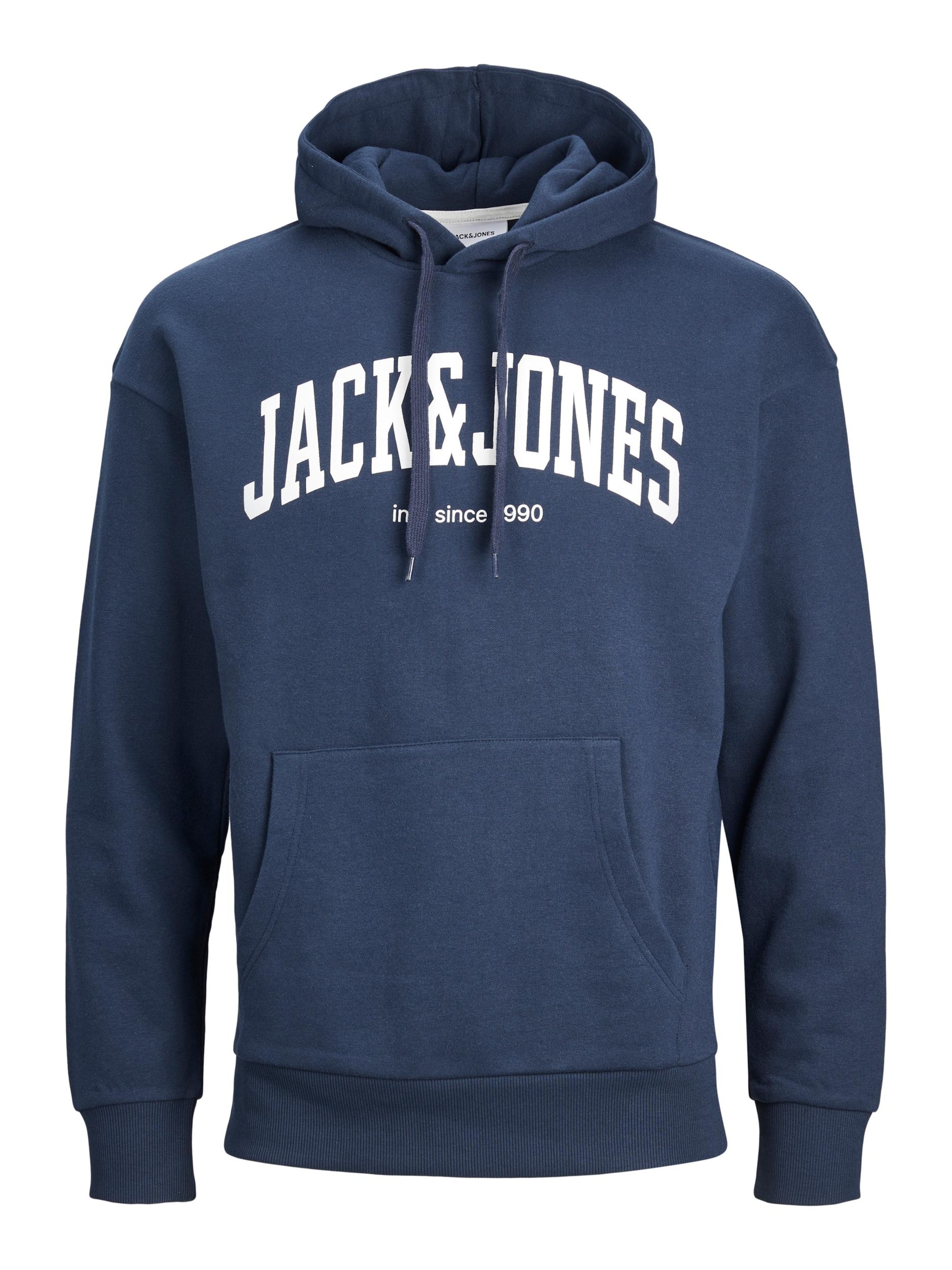 Sweat-shirt 'JJEJosh' JACK & JONES en bleu : devant