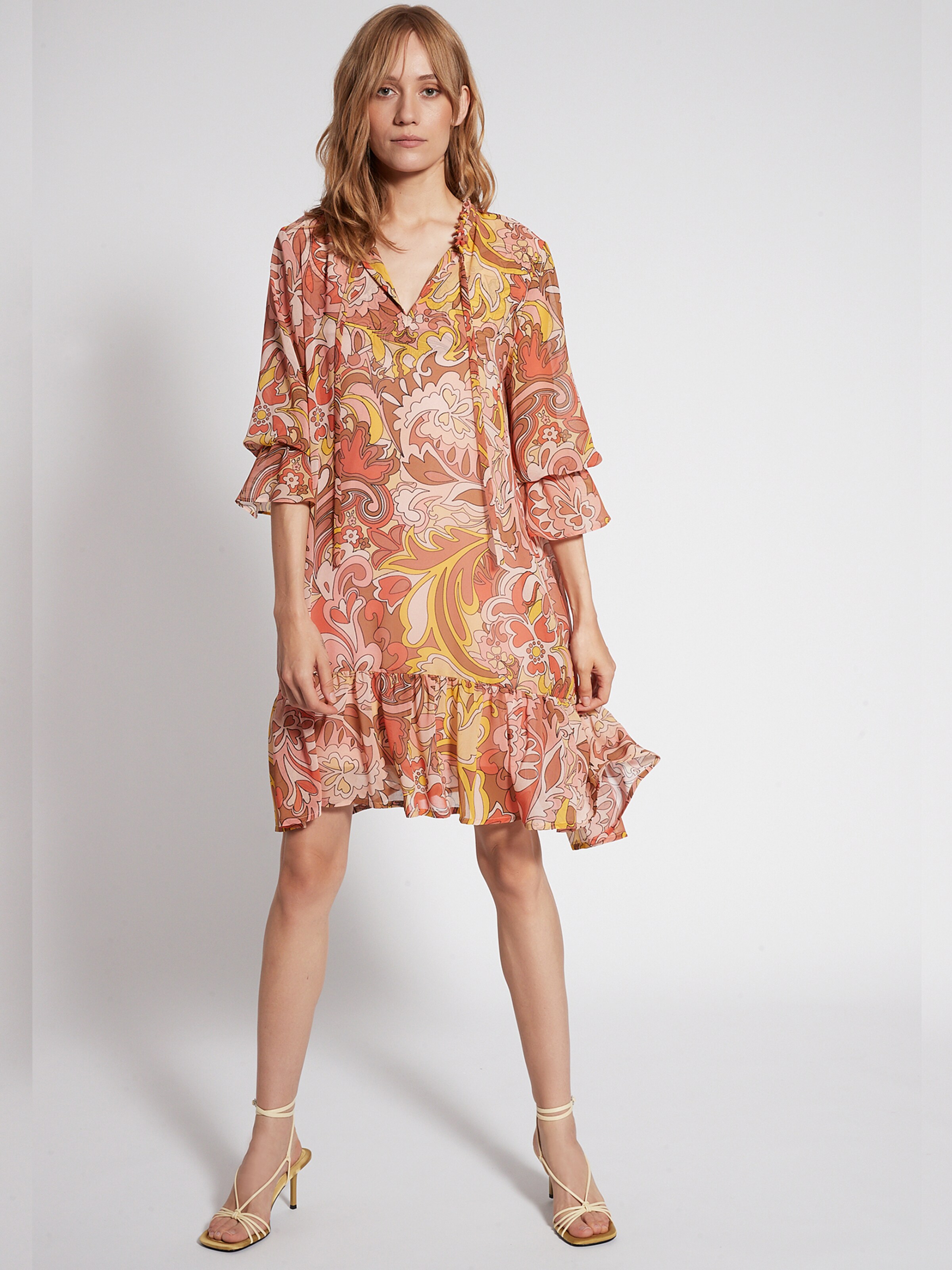 Frauen Große Größen Ana Alcazar Blusenkleid 'Felola' in Mischfarben - UX68859 Frauen Große Größen Ana Alcazar Blusenkleid 'Felola' in Mischfarben - UX68859