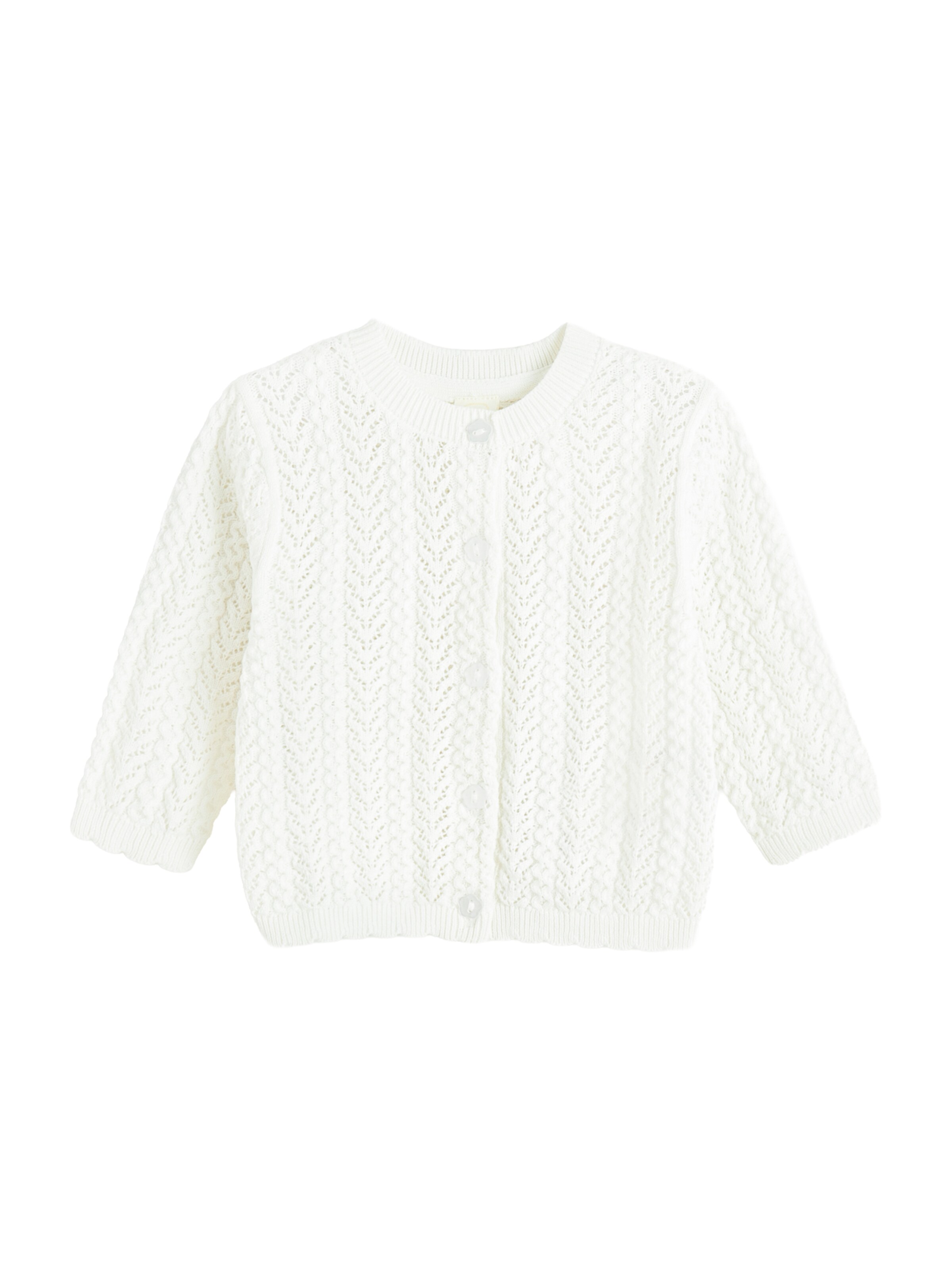 Cool Club Вязаная кофта в Белый: спереди