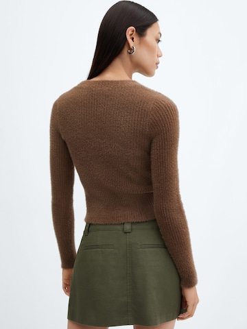 MANGO Sweater 'PEACHY' in Brown