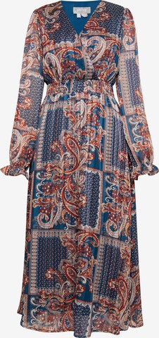 Robe Usha en bleu : devant