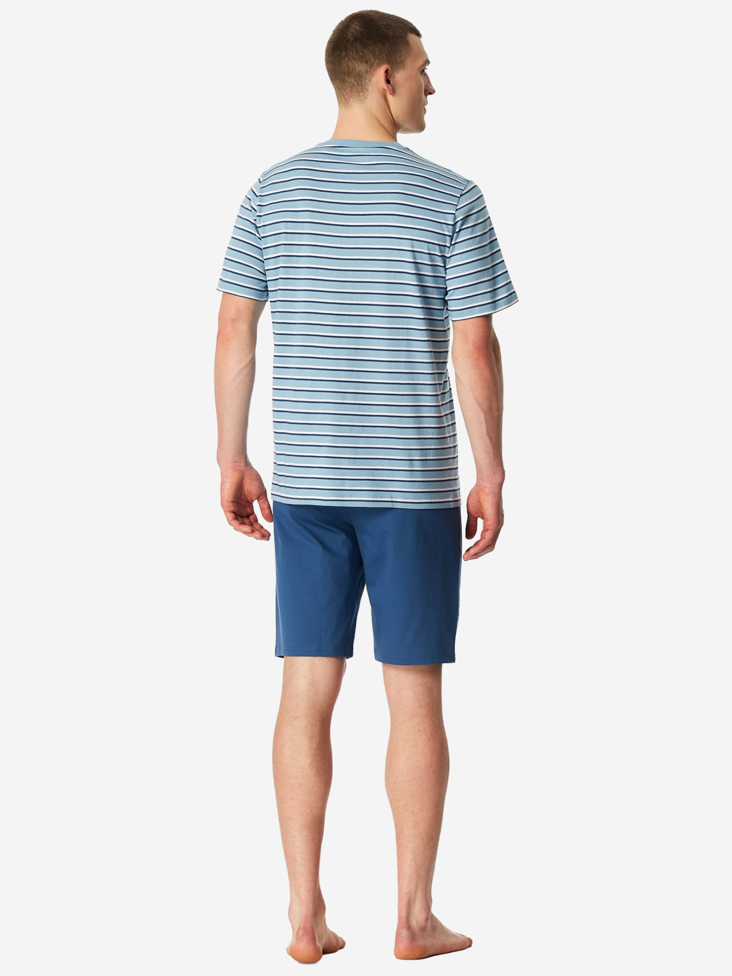 Pyjama court ' Casual Nightwear ' SCHIESSER en bleu