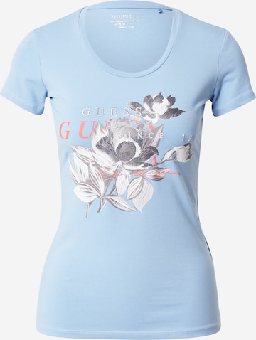 GUESS Shirt 'ANUKE' in Blauw: voorkant