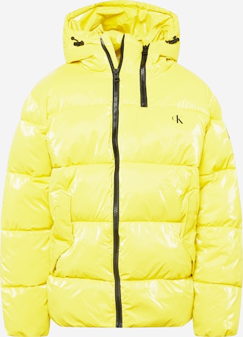 Veste mi-saison Calvin Klein Jeans en jaune : devant