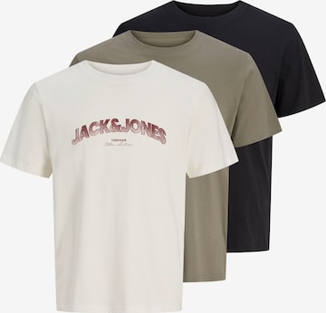 smėlio JACK & JONES Marškinėliai 'JJAVERY': priekis