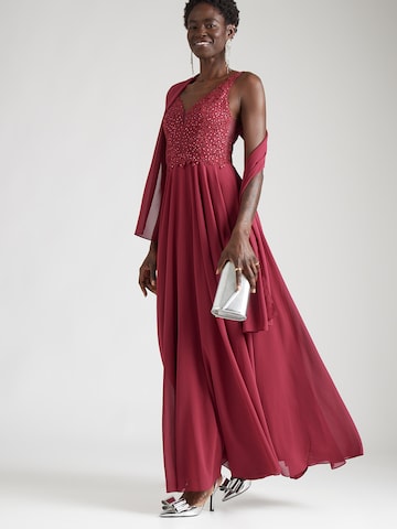 mascara Evening Dress in Purple