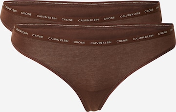 Calvin Klein Underwear String in Braun: predná strana